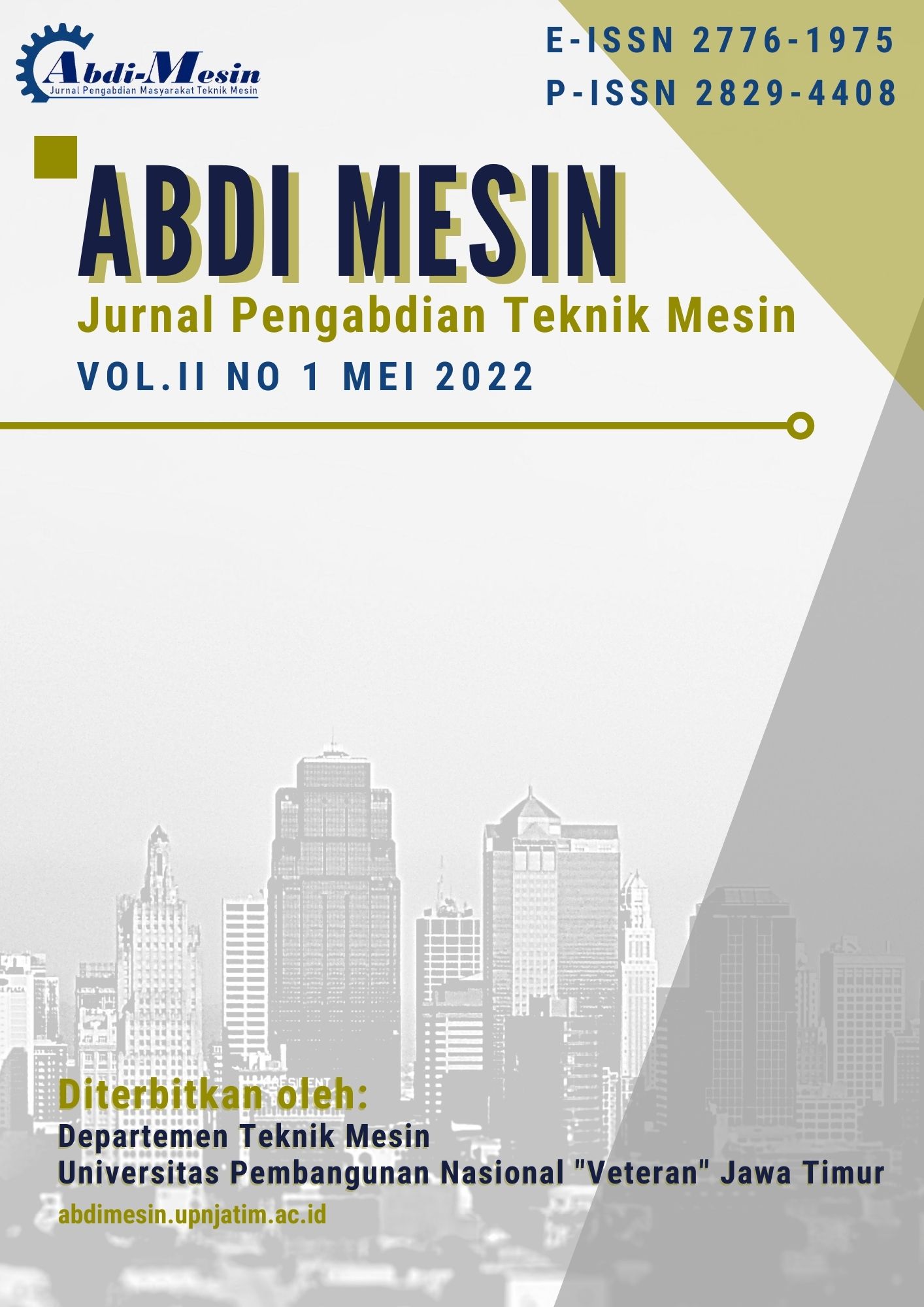 					View Vol. 2 No. 1 (2022): Abdi-mesin
				